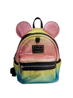 Loungefly Minnie Mouse Sequins Mini Backpack