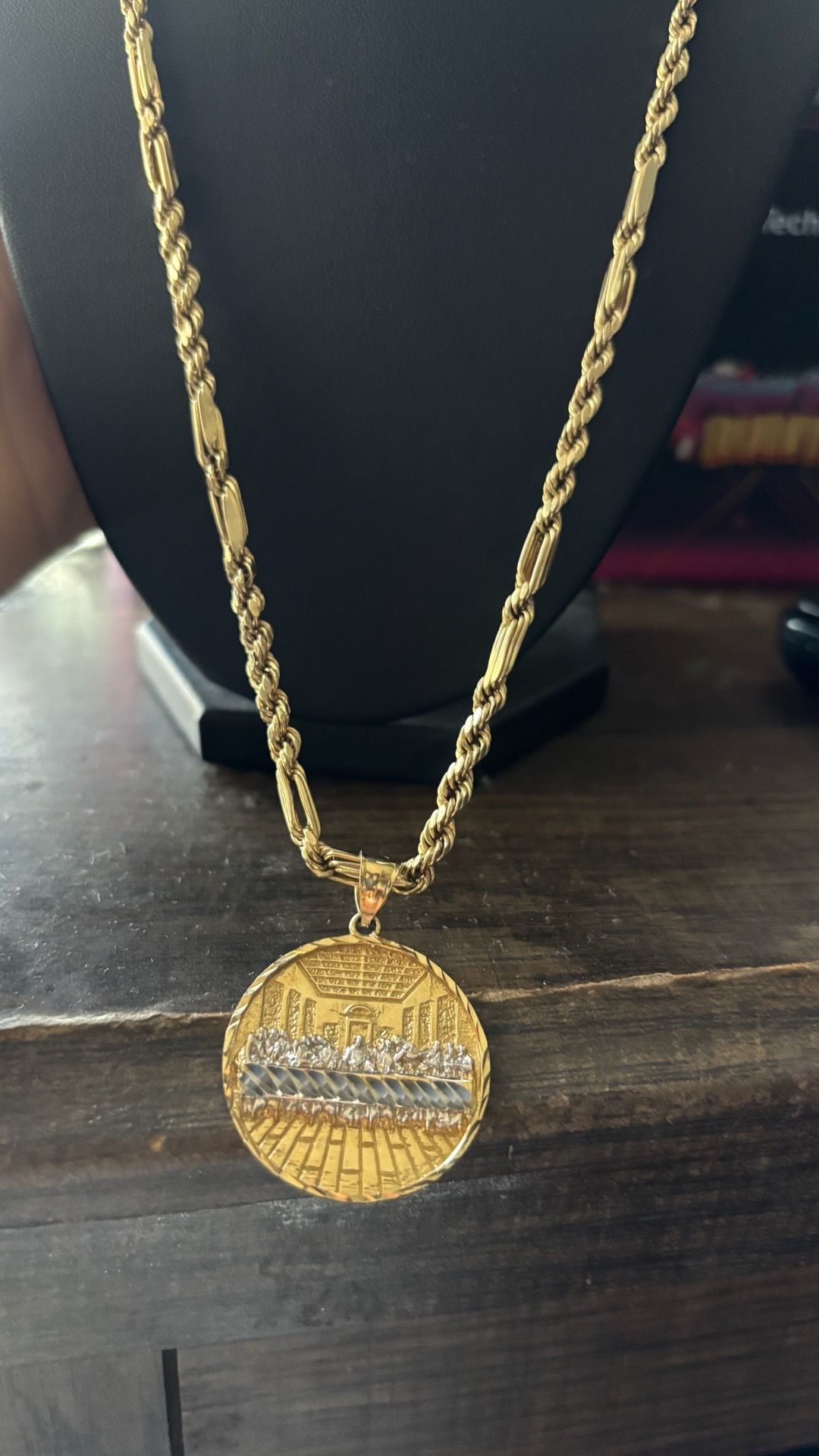 10k gold Milano chain set