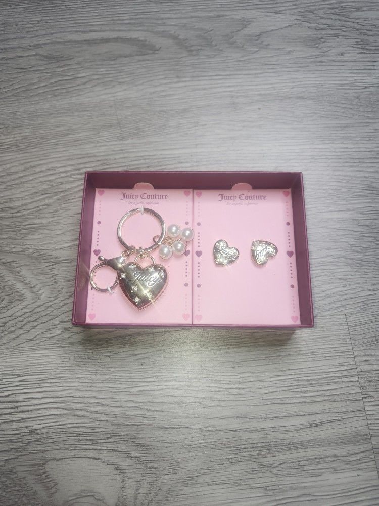 Juicy Couture Earnings & Keychain