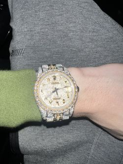 Moissanite Rolex Diamond Watch 