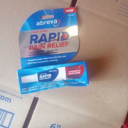 NWT 2 pack Abreva rapid pain relief 3g  tube