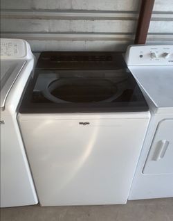 White Whirlpool Washer