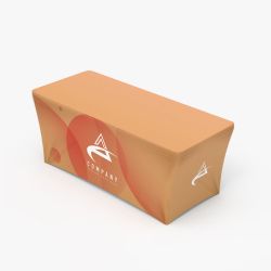 6' Custom Printed Stretch Event Table Cover