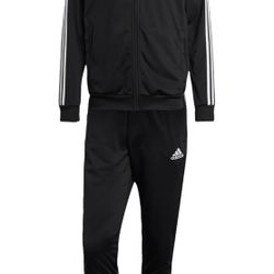 NEW Adidas Men’s Track Suit ALL SIZES Jackets & Sweatpants Black & White