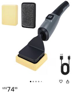 Electric grill cleaning brush