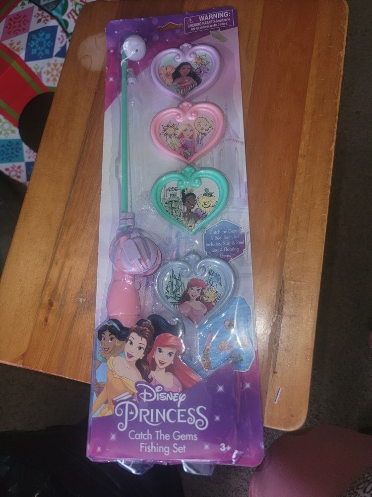 💖NEW DISNEY PRINCESS CATCH THE GEMS FISHING SET