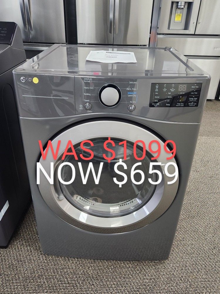 7.4 Cu. Ft. Vented Stackable Electric Dryer In Middle Black