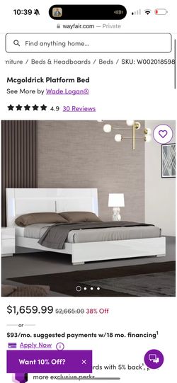 NO HEADBOARD- BRAND NEW STILL IN BOX EASTERN KING BED