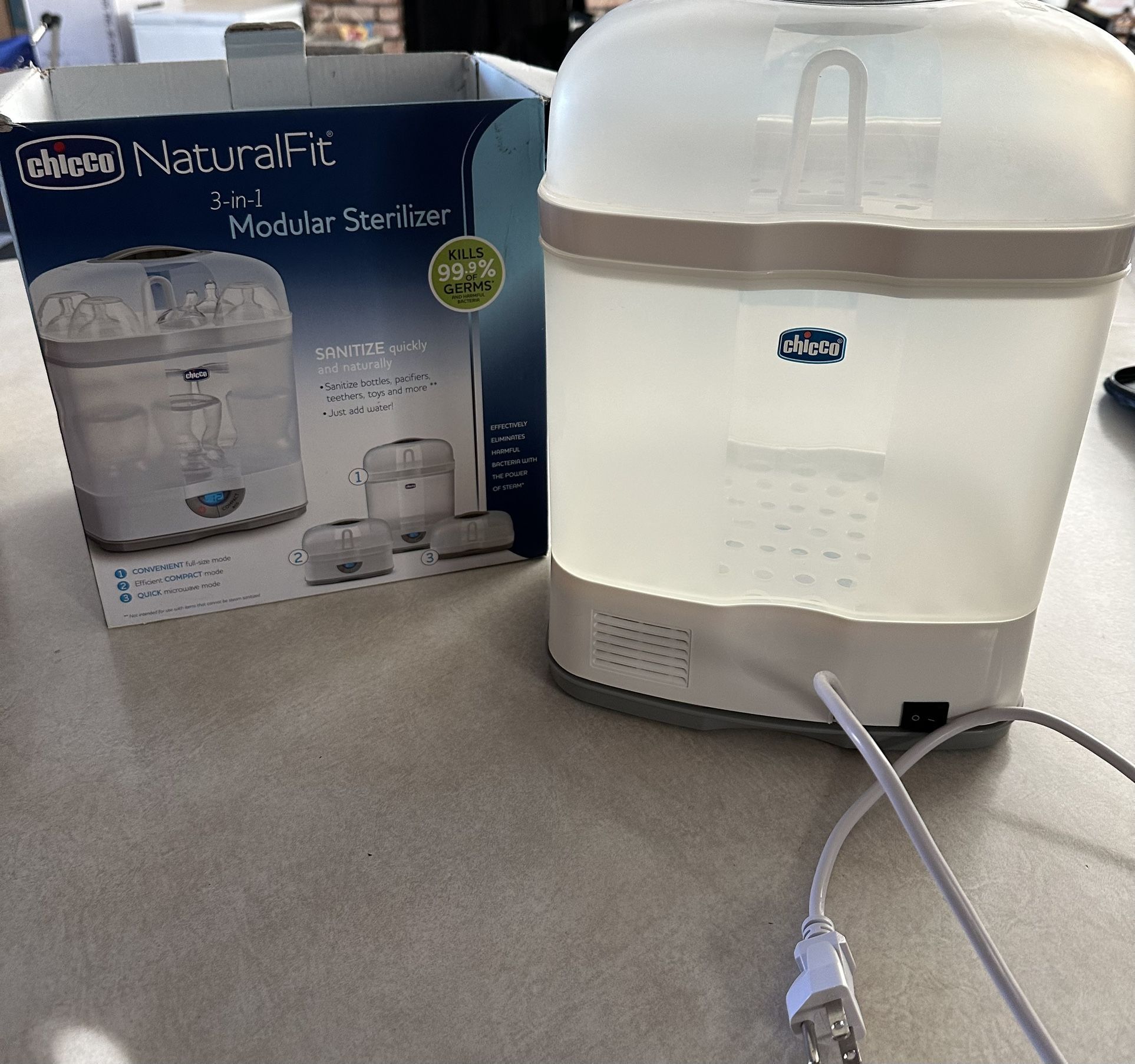 Chicco 3 in 1 bottle sterilizer 