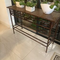 Bamboo Console Indoors & Outdoors 