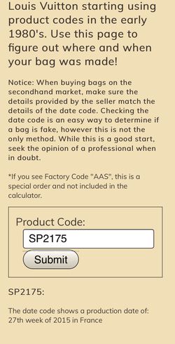 vuitton date code calculator