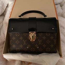 Louis Vuitton Maroon Voyage Mini Briefcase 