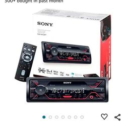 Sony DSX-A410BT Single Din Bluetooth Front USB AUX Car Stereo Digital Media Receiver (No CD Player)