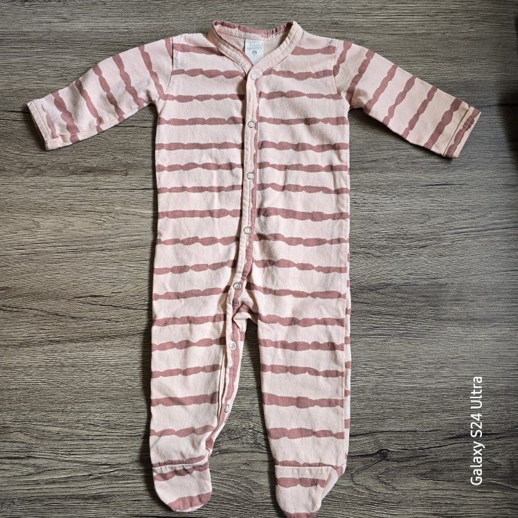 Kate Quinn Organic Cotton Nighty Size 0-3M Maroon/Pink