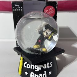 Disney's Mickey Mouse Musical Snow Globe Exclusive Congrats Grad 