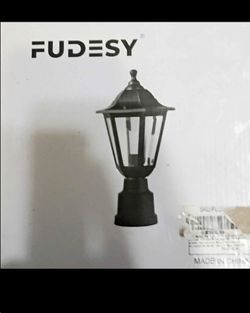New black Outdoor Post Lantern Light
