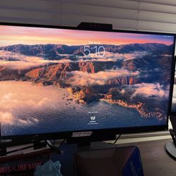  Lenovo ThinkCentre TIO27 27” QHD monitor - Built In Webcam - Built In Speakers