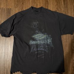 Balenciaga Distressed T Shirt For Sale