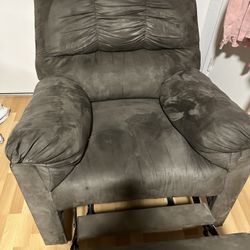 Reclinable Grey Sofa Chair