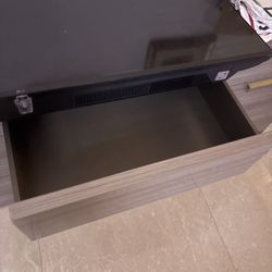 Grey Tv Stand With Fireplace 