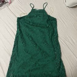 Emerald Halter Dress 