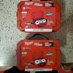 (2) NEW Milwaukee Hole Saw Kits (70 For Both)