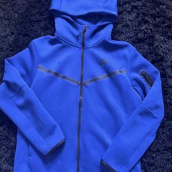 Blue Nike Tech zip up