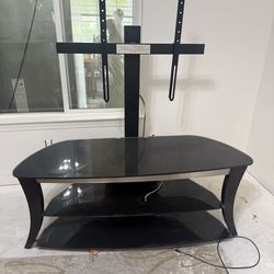 Black tv stand