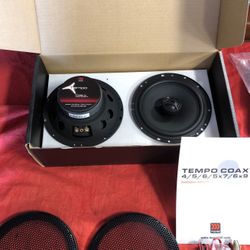 Brand new morel tempo 6 inch 2 way coax set