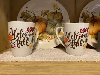 Handmade Decorated Fall Mugs (each)