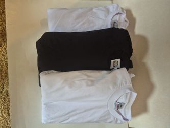PRO CLUB MEN'S HEHEARYWEIGHT COTTON SHORT SLEEVE T SHIRT SIZE L TALL 12 PC WHITE & 6 PC BLACK TOTAL 18 PC