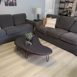 UPPLAND IKEA Dark Gray Sofas (selling as a  Set)