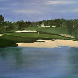  Beautiful Painting Of Old #17 At Bay Hill. 