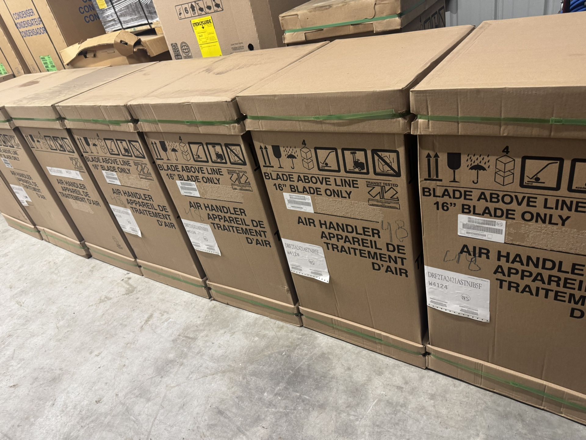 Goodman AC, Rheem A410 2t, 2.5t, 3t air conditioning handler, front return, 35 high, 21 wide, heater included, $600, the complete system $1,900