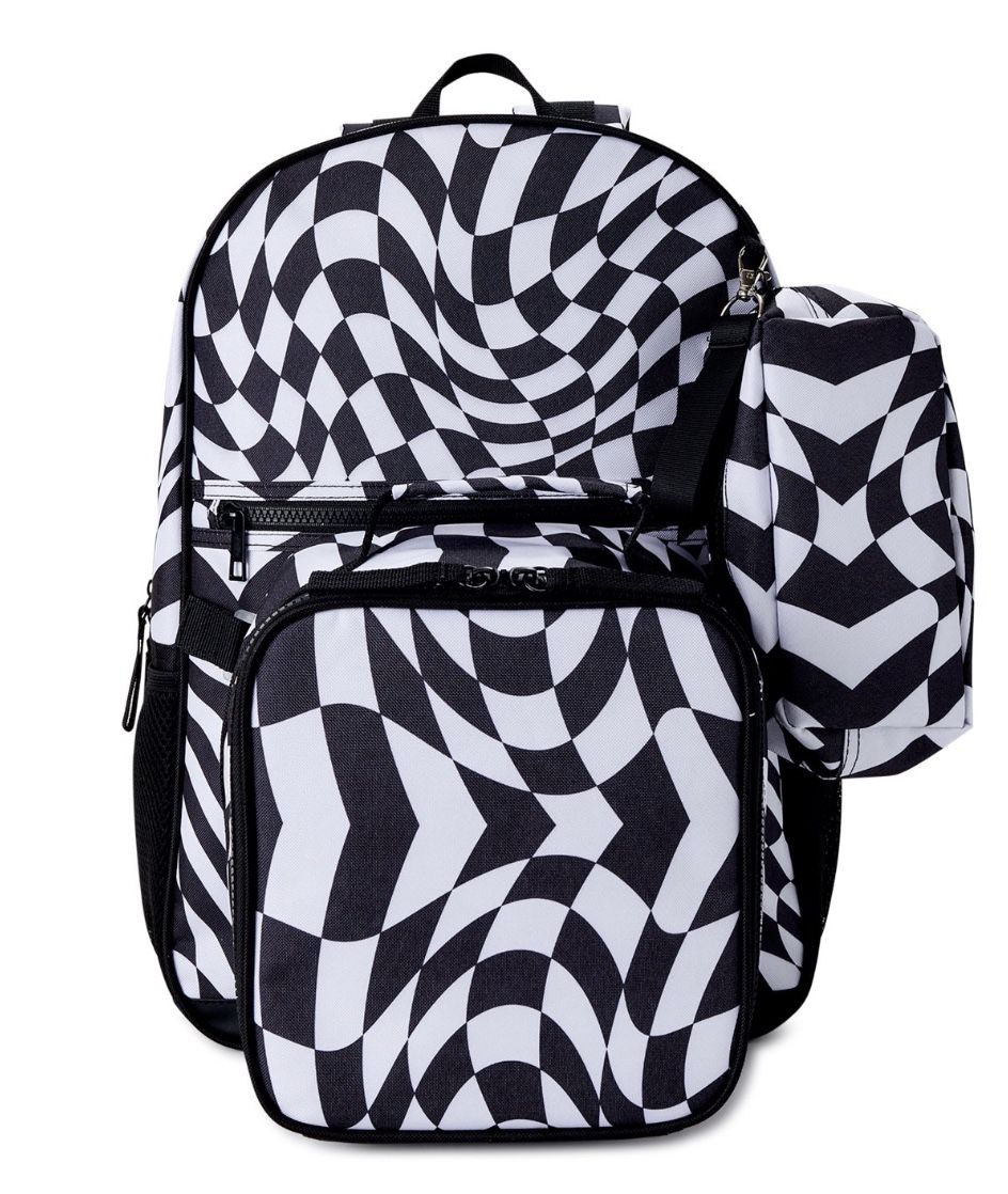 Teenage Checkered Backpack