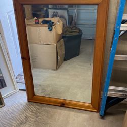 Wooden Framed Mirror