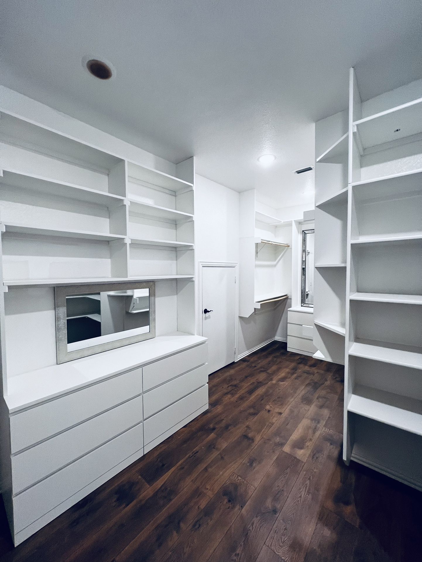 Shelving closet design   Dfw