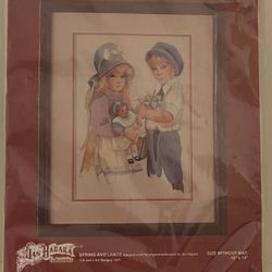 SPRING AND LANCE 00543 Crewel Embroidery Kit / Jan Hagara 1977 NOS