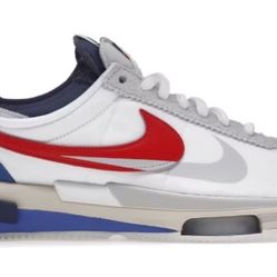 Nike Zoom Cortez SP Sacai White University Red Blue Size 10.5