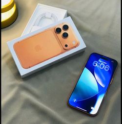 Apple iPhone in Orange with Box