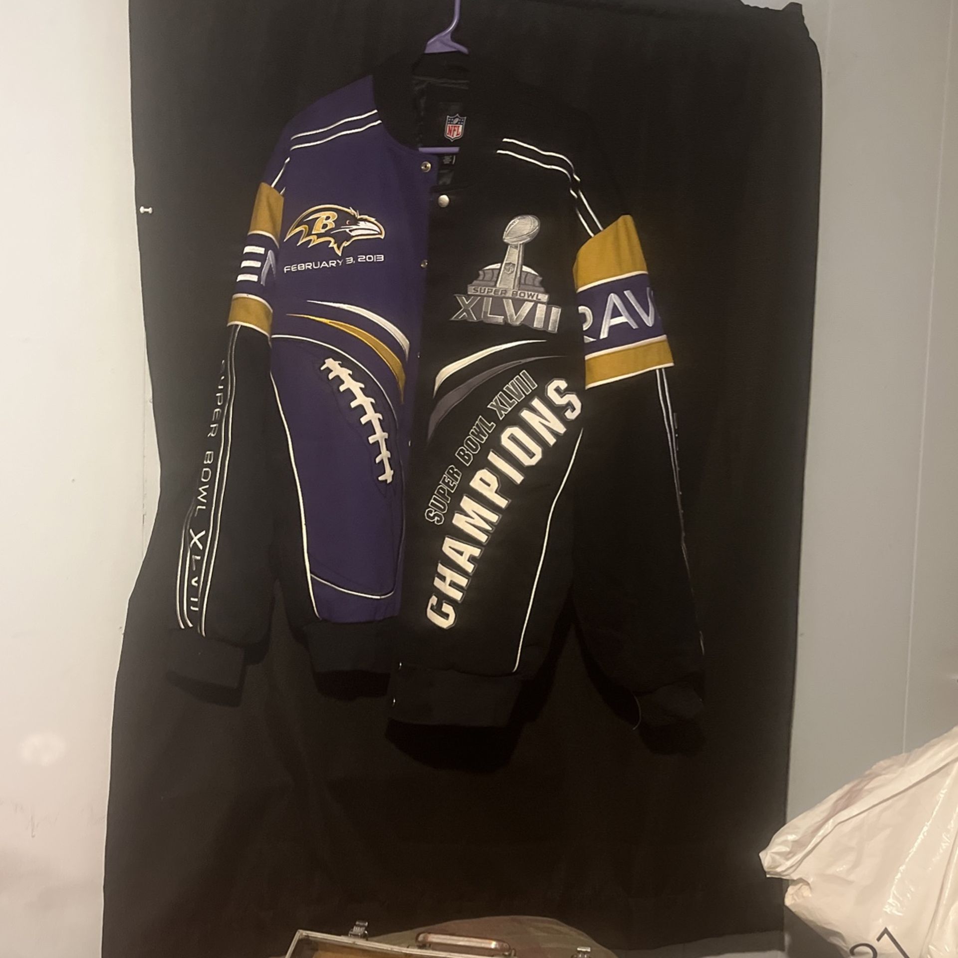 Baltimore Ravens Super bowl XLVII “Champs” Jacket(Official)