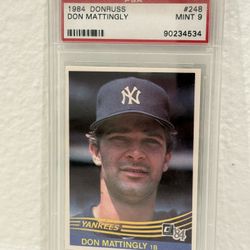 1984 Donruss - Don Mattingly #248 (RC) PSA 9 MINT