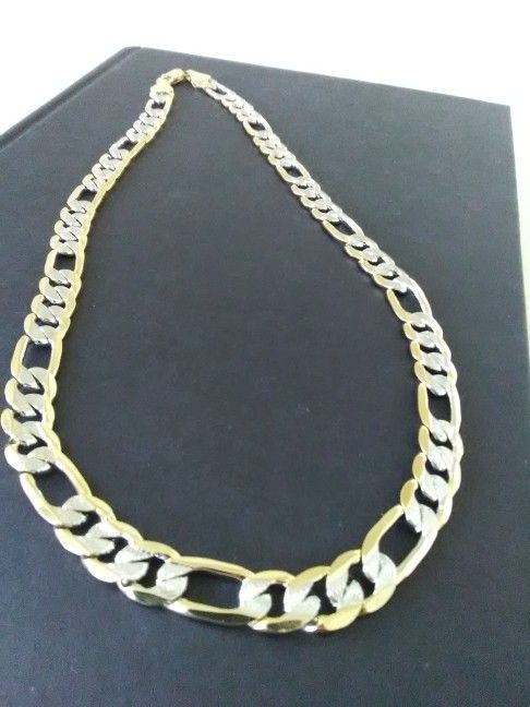Gold 18k Plated Figaro Necklace Chain