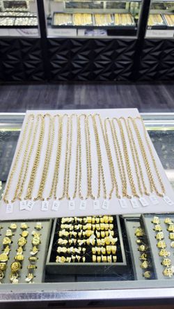 10k 24inch And 26inch 5mm And 6mm Hollow Rope Chains