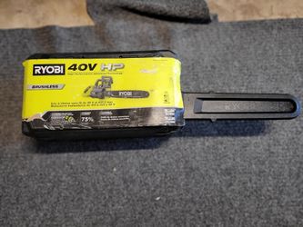 NEW RYOBI RY40580 40V HP BRUSHLESS 18 INCH CHAINSAW KIT WITH 5AH BATTERY & CHARGER