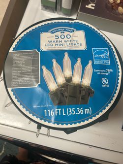 Holiday Time 500 Warm White LED Mini Lights