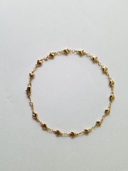 18k gold (overlay) bracelet/anklet