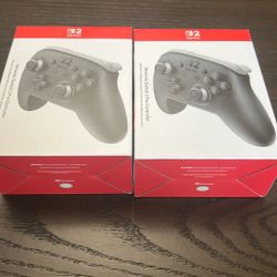 2 Brand New Nintendo Switch Pro Controllers