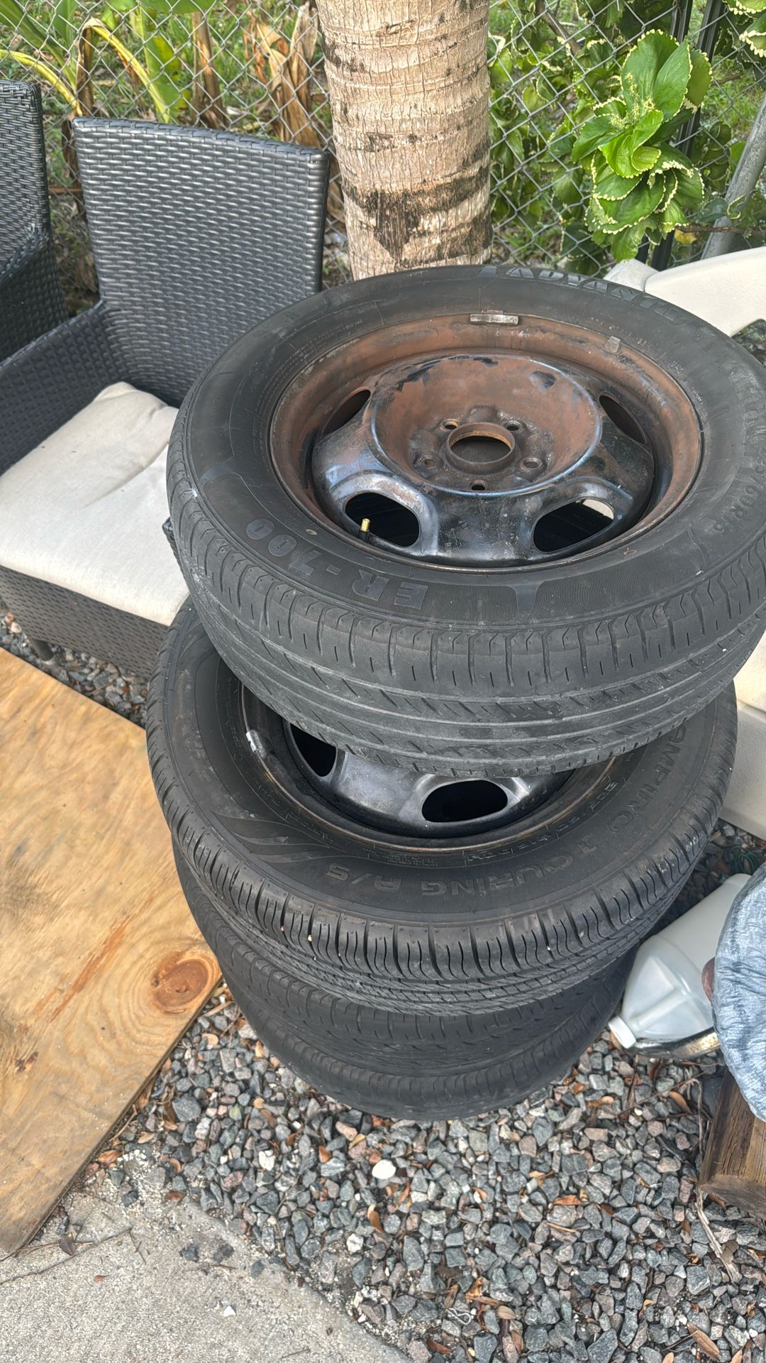 Steel Rims With Tires Send Offer Not Free