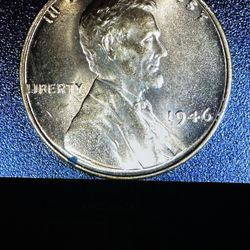 1946 Wheat Penny In Uncirculated Mint State 60 Condition
